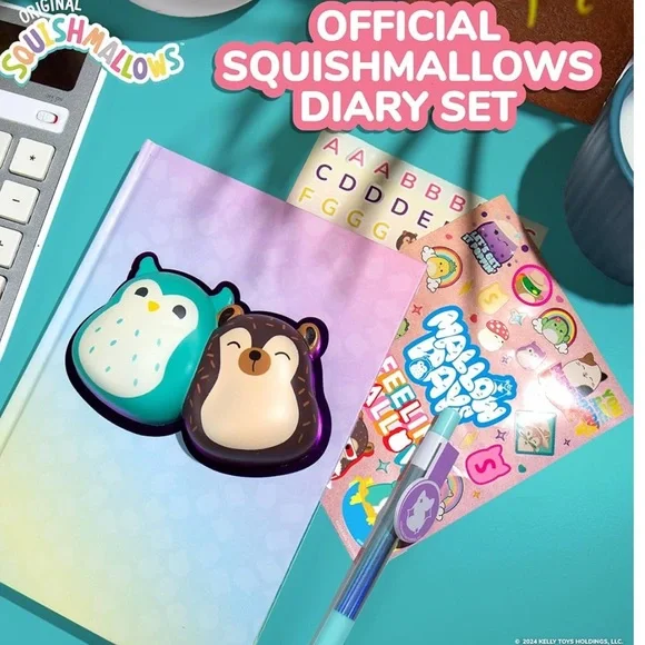 Squishmallows Diary Set with Pen and stickers - Picture 3 of 6